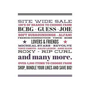 100’s of brands & 1000’s of items to choose from. New